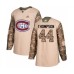 Men Montreal Canadiens #44 Nate Thompson Authentic Camo Veterans Day Practice Hockey Stitched Jersey