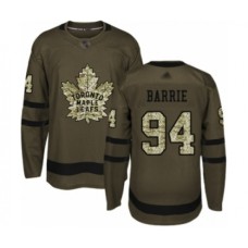 Men Toronto Maple Leafs #94 Tyson Barrie Authentic Green Salute to Service Hockey Stitched Jersey