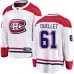 Men Montreal Canadiens #61 Xavier Ouellet Authentic White Away Fanatics Branded Breakaway NHL Jersey