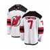 Men New Stitched Jersey Devils #7 Matt Tennyson Fanatics Branded White Away Breakaway Hockey Stitched Jersey