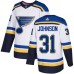 Men Adidas St. Louis Blues #31 Chad Johnson Authentic White Away NHL Jersey