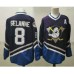 Men Anaheim Ducks #8 Teemu Selanne 1995-96 Purple CCM Vintage Throwback Stitched Jersey