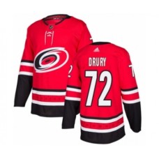 Men Adidas Carolina Hurricanes #72 Jack Drury Premier Red Home NHL Jersey