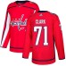 Men Adidas Washington Capitals #71 Kody Clark Authentic Red Home NHL Jersey