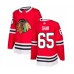 Men Chicago Blackhawks #65 Andrew Shaw Authentic Red Home Hockey Stitched Jersey