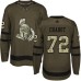 Men Adidas Ottawa Senators #72 Thomas Chabot Authentic Green Salute to Service NHL Jersey