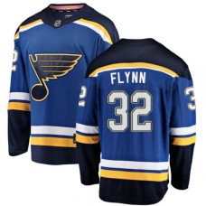 Men St. Louis Blues #32 Brian Flynn Fanatics Branded Royal Blue Home Breakaway NHL Jersey