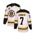 Men Boston Bruins #7 Phil Esposito Authentic White Away 2019 Stanley Cup Final Bound Hockey Jersey