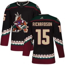 Men Adidas Arizona Coyotes #15 Brad Richardson Premier Black Alternate NHL Jersey