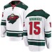 Men Minnesota Wild #15 Matt Hendricks Authentic White Away Fanatics Branded Breakaway NHL Jersey