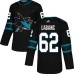 Men Adidas San Jose Sharks #62 Kevin Labanc Premier Black Alternate NHL Jersey