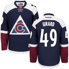 Men Reebok Colorado Avalanche #49 Samuel Girard Authentic Blue Third NHL Jersey