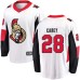 Men Ottawa Senators #28 Paul Carey Fanatics Branded White Away Breakaway NHL Jersey