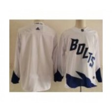 Men Tampa Bay Lightning Blank White 2022 Stadium Series Authentic Stitched Jersey