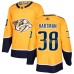 Men Adidas Nashville Predators #38 Ryan Hartman Authentic Gold Home NHL Jers