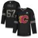 Men Adidas Calgary Flames #67 Michael Frolik Black Authentic Classic Stitched NHL Jersey