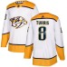 Men Adidas Nashville Predators #8 Kyle Turris Authentic White Away NHL Jersey