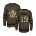 Men Toronto Maple Leafs #19 Jason Spezza Authentic Green Salute to Service Hockey Stitched Jersey