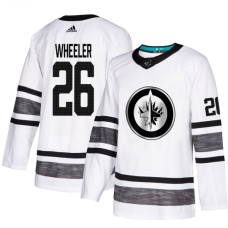 Men Adidas Winnipeg Jets #26 Blake Wheeler White 2019 All-Star Game Parley Authentic Stitched NHL Jersey