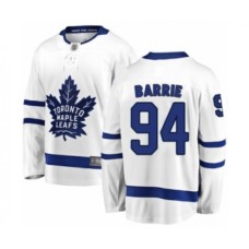 Men Toronto Maple Leafs #94 Tyson Barrie Authentic White Away Fanatics Branded Breakaway Hockey Stitched Jersey