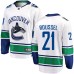 Men Vancouver Canucks #21 Antoine Roussel Fanatics Branded White Away Breakaway NHL Jersey