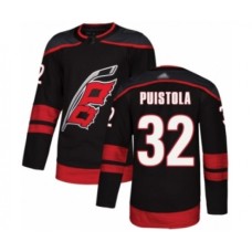 Men Carolina Hurricanes #32 Patrik Puistola Authentic Black Alternate Hockey Stitched Jersey