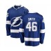 Men Tampa Bay Lightning #46 Gemel Smith Fanatics Branded Blue Home Breakaway Hockey Stitched Jersey