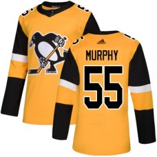 Men Adidas Pittsburgh Penguins #55 Larry Murphy Premier Gold Alternate NHL Jersey