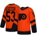 Men Adidas Philadelphia Flyers #53 Shayne Gostisbehere Orange Authentic 2019 Stadium Series Stitched NHL Jersey