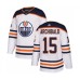 Men Edmonton Oilers #15 Josh Archibald Authentic White Away Hockey Stitched Jersey