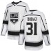 Men Adidas Los Angeles Kings #31 Peter Budaj Authentic White Away NHL Jersey