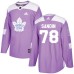 Men Adidas Toronto Maple Leafs #78 Rasmus Sandin Authentic Purple Fights Cancer Practice NHL Jersey