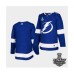 Men Adidas Lightning Blue Home Authentic 2021 Stanley Cup Stitched Jersey