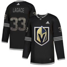 Men Adidas Vegas Golden Knights #33 Maxime Lagace Black Authentic Classic Stitched NHL Jerseyey