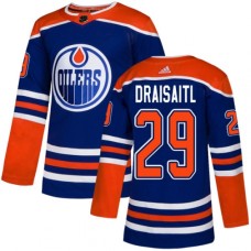 Men Adidas Edmonton Oilers #29 Leon Draisaitl Premier Royal Blue Alternate NHL Jersey