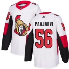 Men Adidas Ottawa Senators #56 Magnus Paajarvi Authentic White Away NHL Jersey