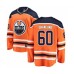 Men Edmonton Oilers #60 Markus Granlund Authentic Orange Home Fanatics Branded Breakaway Hockey Stitched Jersey