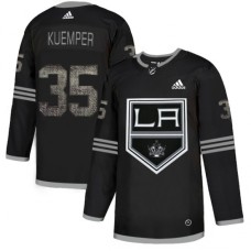 Men Adidas Los Angeles Kings #35 Darcy Kuemper Black Authentic Classic Stitched NHL Jersey