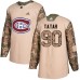 Men Adidas Montreal Canadiens #90 Tomas Tatar Authentic Camo Veterans Day Practice NHL Jersey