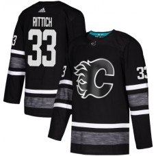 Men Adidas Calgary Flames #33 David Rittich Black 2019 All-Star Game Parley Authentic Stitched NHL Jersey