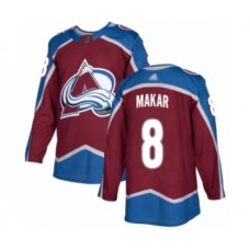 Men Colorado Avalanche #8 Cale Makar Authentic Burgundy Red Home Hockey Stitched Jersey