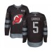 Men New Stitched Jersey Devils #5 Connor Carrick Authentic Black 1917-2017 100th Anniversary Hockey Stitched Jersey