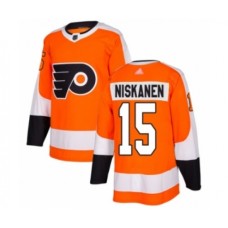 Men Philadelphia Flyers #15 Matt Niskanen Authentic Orange Home Hockey Stitched Jersey