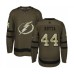 Men Tampa Bay Lightning #44 Jan Rutta Authentic Green Salute to Service Hockey Stitched Jersey