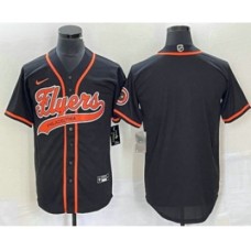 Men Nike Philadelphia Flyers Blank Black Cool Base Stitched Baseball Jersey