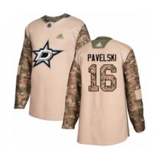 Men Dallas Stars #16 Joe Pavelski Authentic Camo Veterans Day Practice Hockey Stitched Jersey