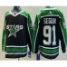 Men Dallas Stars #91 Tyler Seguin Black 2022 Reverse Retro Authentic Stitched Jersey