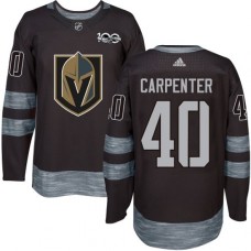 Men Adidas Vegas Golden Knights #40 Ryan Carpenter Authentic Black 1917-2017 100th Anniversary NHL Jersey