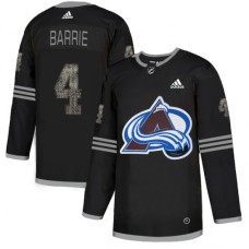 Men Adidas Colorado Avalanche #4 Tyson Barrie Black Authentic Classic Stitched NHL Jersey