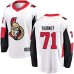 Men Ottawa Senators #71 Chris Tierney Fanatics Branded White Away Breakaway NHL Jersey